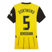 Camiseta Borussia Dortmund Ramy Bensebaini #5 Primera Equipación para mujer 2024-25 manga corta